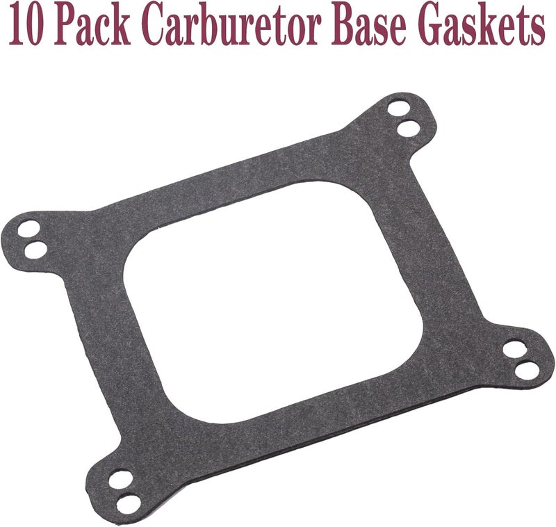 BEONEO 10 Pack Holley Carburetor Base Gaskets 1900 Carburetor Mounting Gasket Open 4 bbl 1/16" Thick Fit For SBC BBC 350 - Image 4